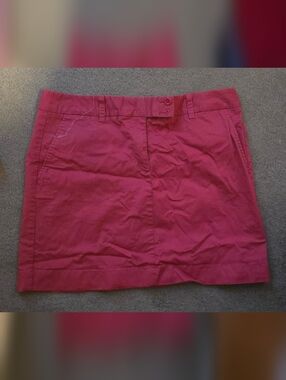 Vineyard Vines Pink Whale Logo Lined Skirt